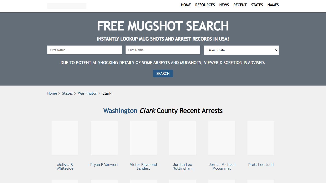 Washington Clark County Recent Arrests - Find Mugshots